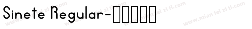 Sinete Regular字体转换
